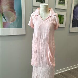 GAYA - Relaxed  Pink Midi Dress